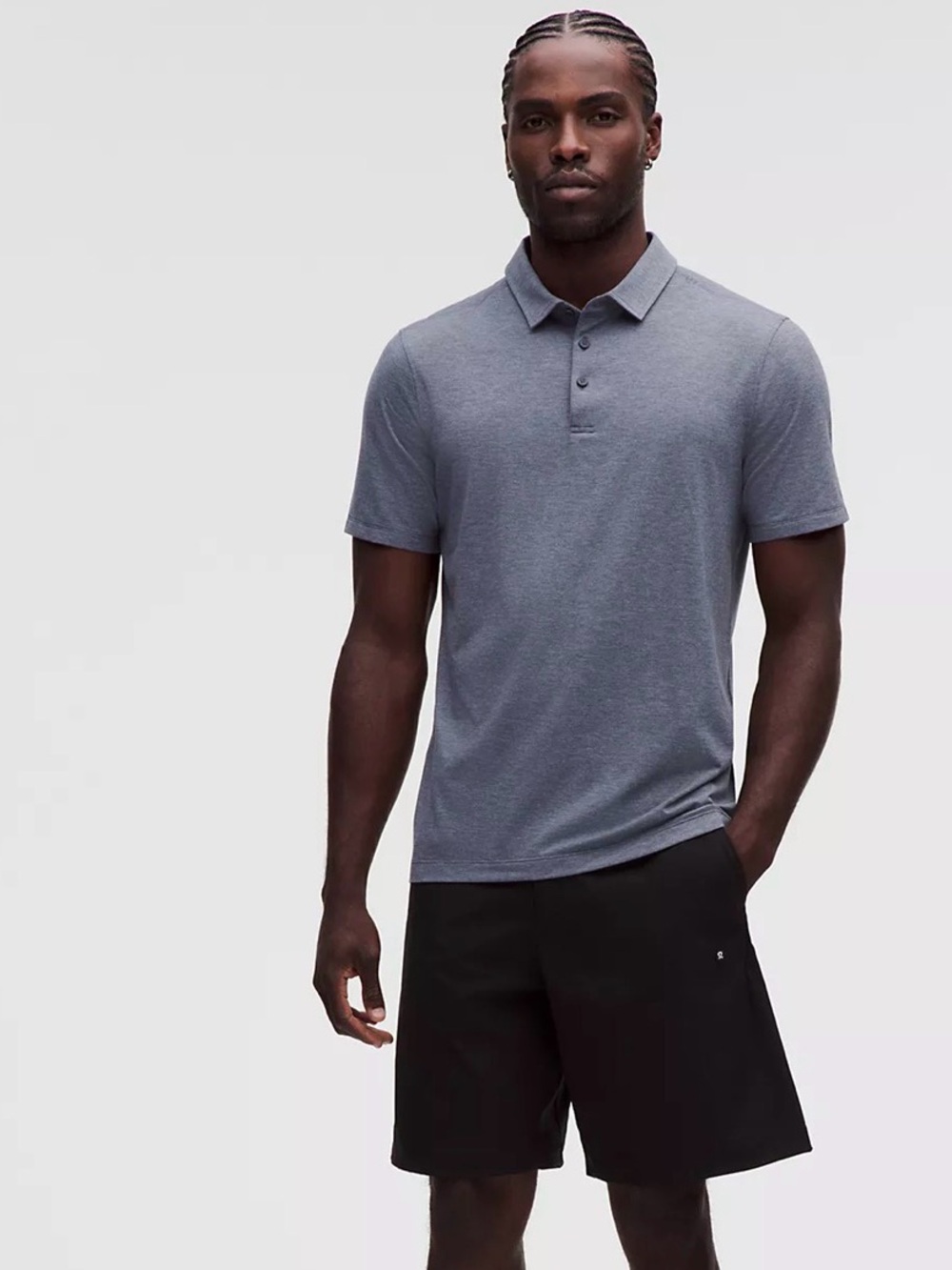 Lululemon Evolution Short-Sleeve Polo Shirt Sz L Golf Athletic Preppy
